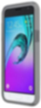 Samsung Galaxy J3/Express Prime, Dual Layer Protector Case - Grey