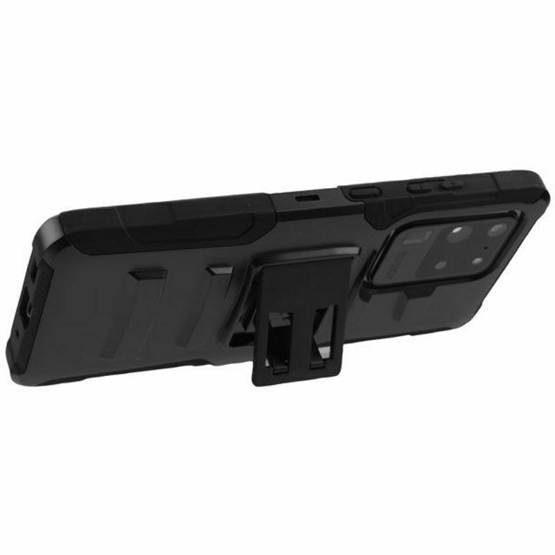 Thumbnail: Samsung Galaxy S20/S11, Advanced Armor Hard Hybrid Case (w/stand) - Black