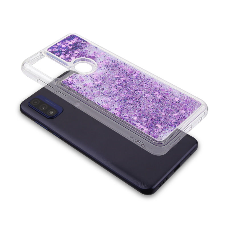 Thumbnail: Motorola Moto G Pure/Moto G Power 2022 - Quicksand Glitter Hybrid Protector Case
