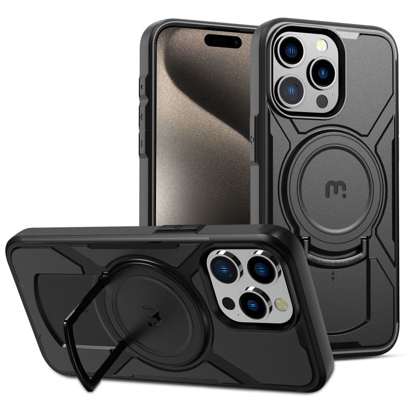 MyBat Pro Stealth Series Case for Apple iPhone 15 Pro Max (6.7) - Black / Black