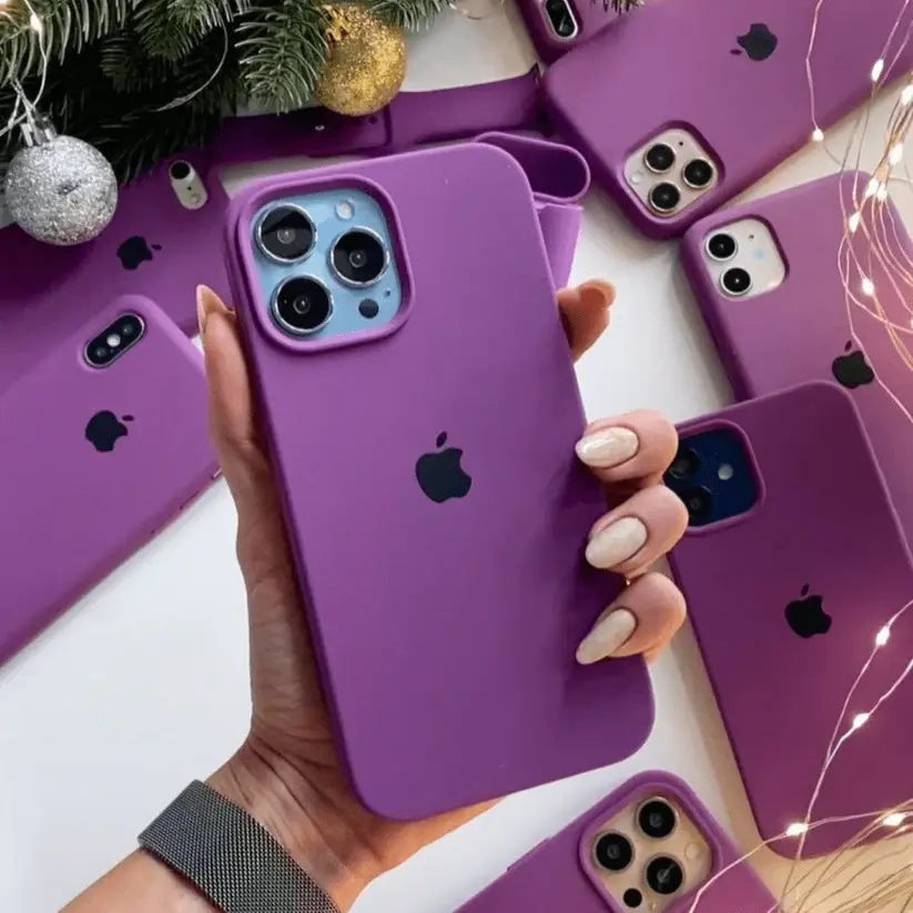 IPHONE 15 PRO SILICONE CASE - PURPLE