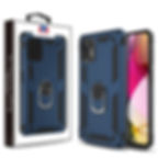 Motorola Moto G Stylus (2021), Anti-Drop Hybrid Protector Case - Ink Blue/Black