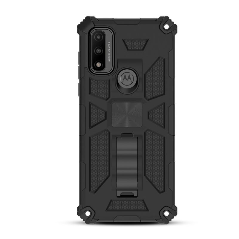 MyBat Sturdy Hybrid Protector Cover (with Stand) for Motorola Moto G Pure / Moto