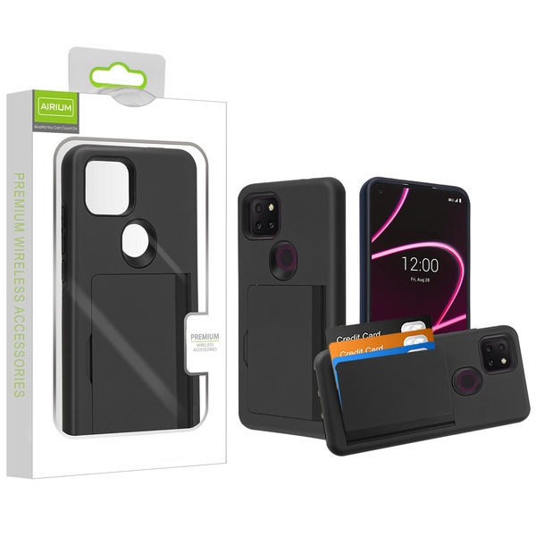 REVVL 5G / TCL REVVL 5G, Poket Hybrid Protector Cover - Black