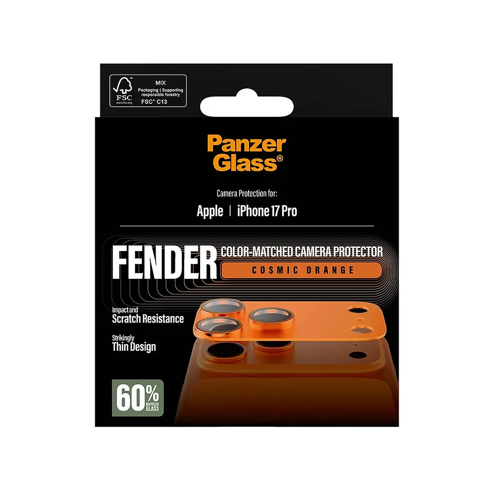 Thumbnail: For iPhone 17 Pro Metal Frosted Camera Lens Protector - Orange