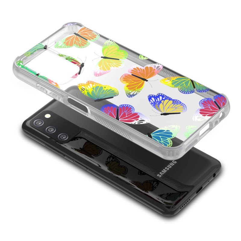 Thumbnail: Samsung Galaxy A03s - Neon Butterflies Case