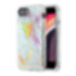 Apple iPhone 6/6s/7/8/SE(2020)-White Marbling Electroplating Silver Kleer Hybrid