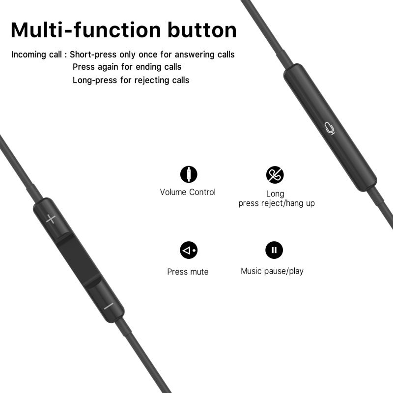 Thumbnail: MyBat Pro, Universal Wired Stereo Handsfree w/ 3.5mm Mic -Black