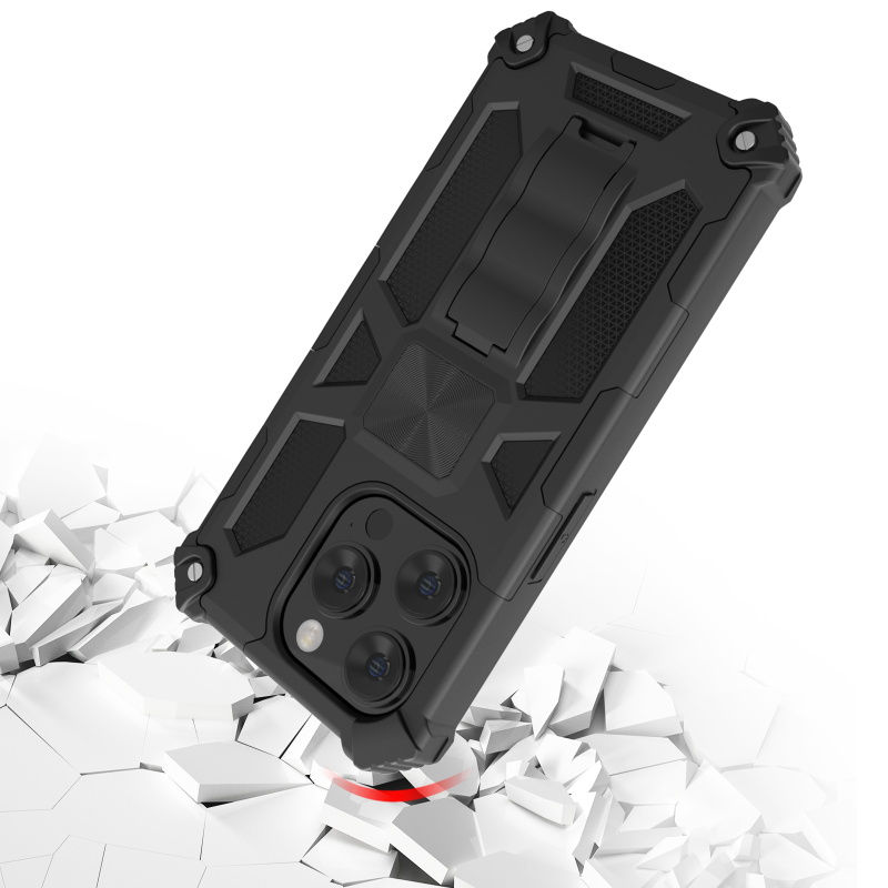 Thumbnail: MyBat Sturdy Hybrid Protector Cover (with Stand) for Apple iPhone 15 Pro (6.1) -