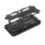 Thumbnail: MyBat Sturdy Hybrid Protector Cover (with Stand) for Samsung Galaxy A14 5G - Bla