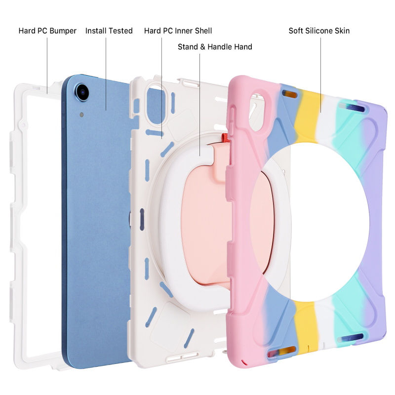 MyBat Rotatable Stand Shockproof Protector Cover for Apple iPad 10.9 (2022) - Ro