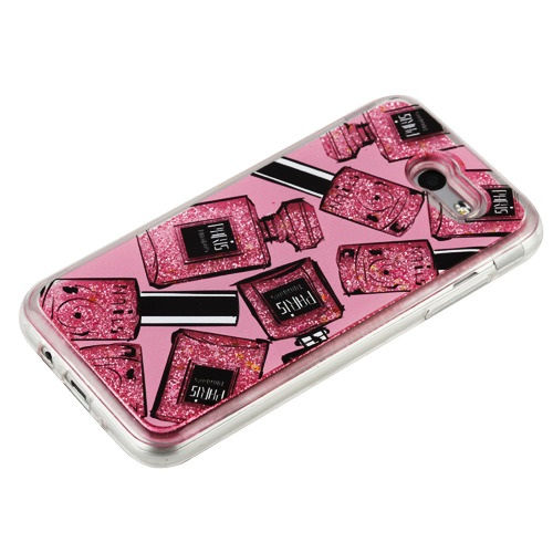 Thumbnail: Samsung Galaxy J3, Glitter Hybrid Protector Cover -  Perfume and Polish & Pink