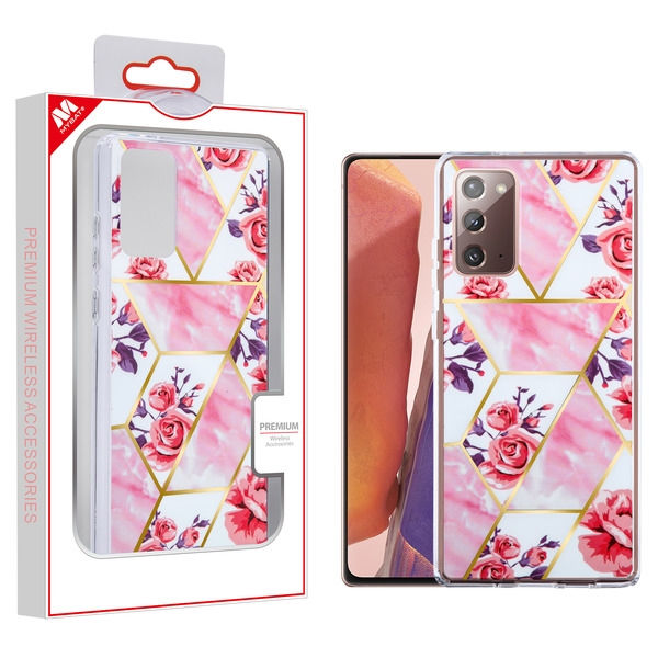 Samsung Galaxy Note 20,  Fusion Protector Cover - Rose Marbling