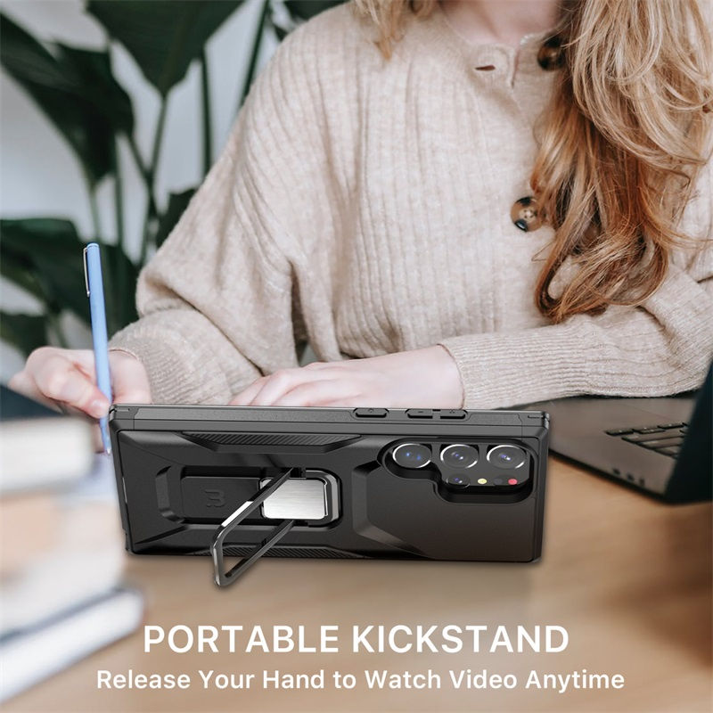 Thumbnail: Samsung Galaxy S23 Ultra - Black / Black Stealth Series (w/ stand)