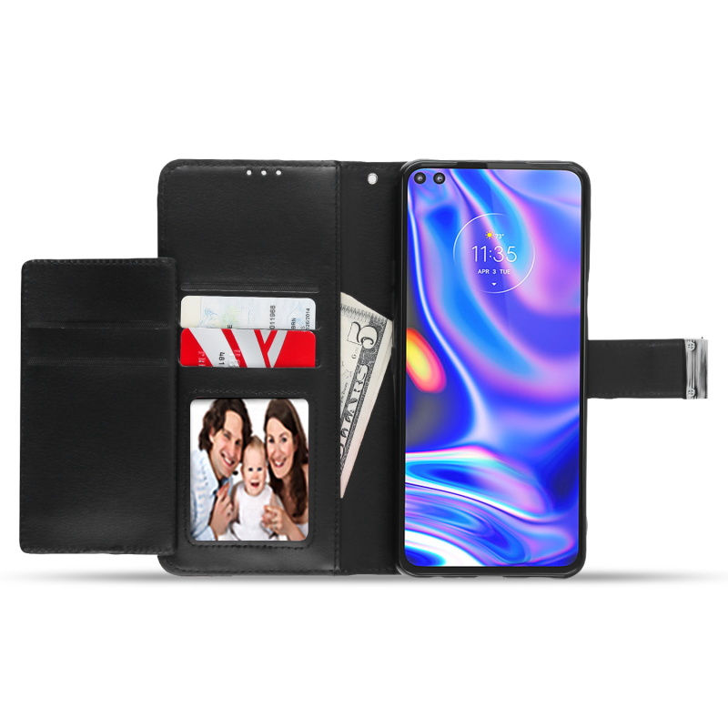 Thumbnail: Motorola One 5G Ace - Black / Black Wallet Case