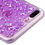 Thumbnail: Apple iPhone 8 Plus, Silver Flakes Crystal Gel Series Candy Skin Cover - Purple