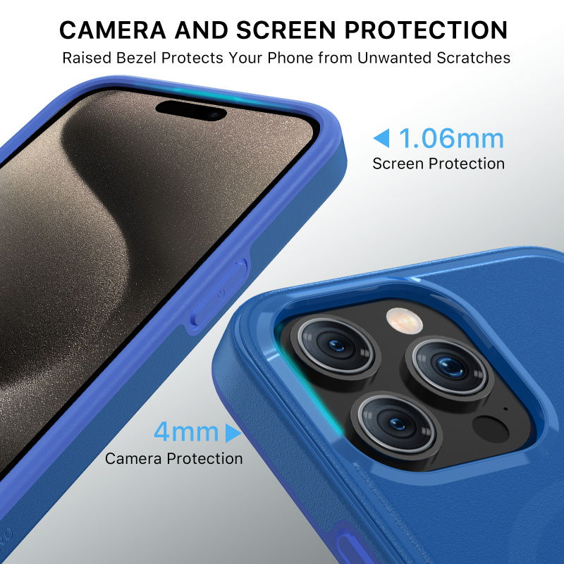 Thumbnail: MyBat Pro Fuse Series w/ MagSafe Case for Apple iPhone 15 Pro Max (6.7) - Blue