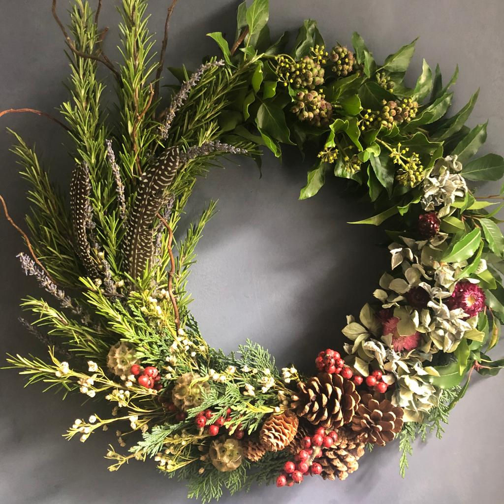 Evening Online Wreath Making - Gathered Garden (1 Dec)