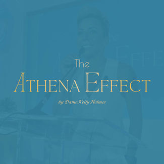 The Athena Effect branding and design for print