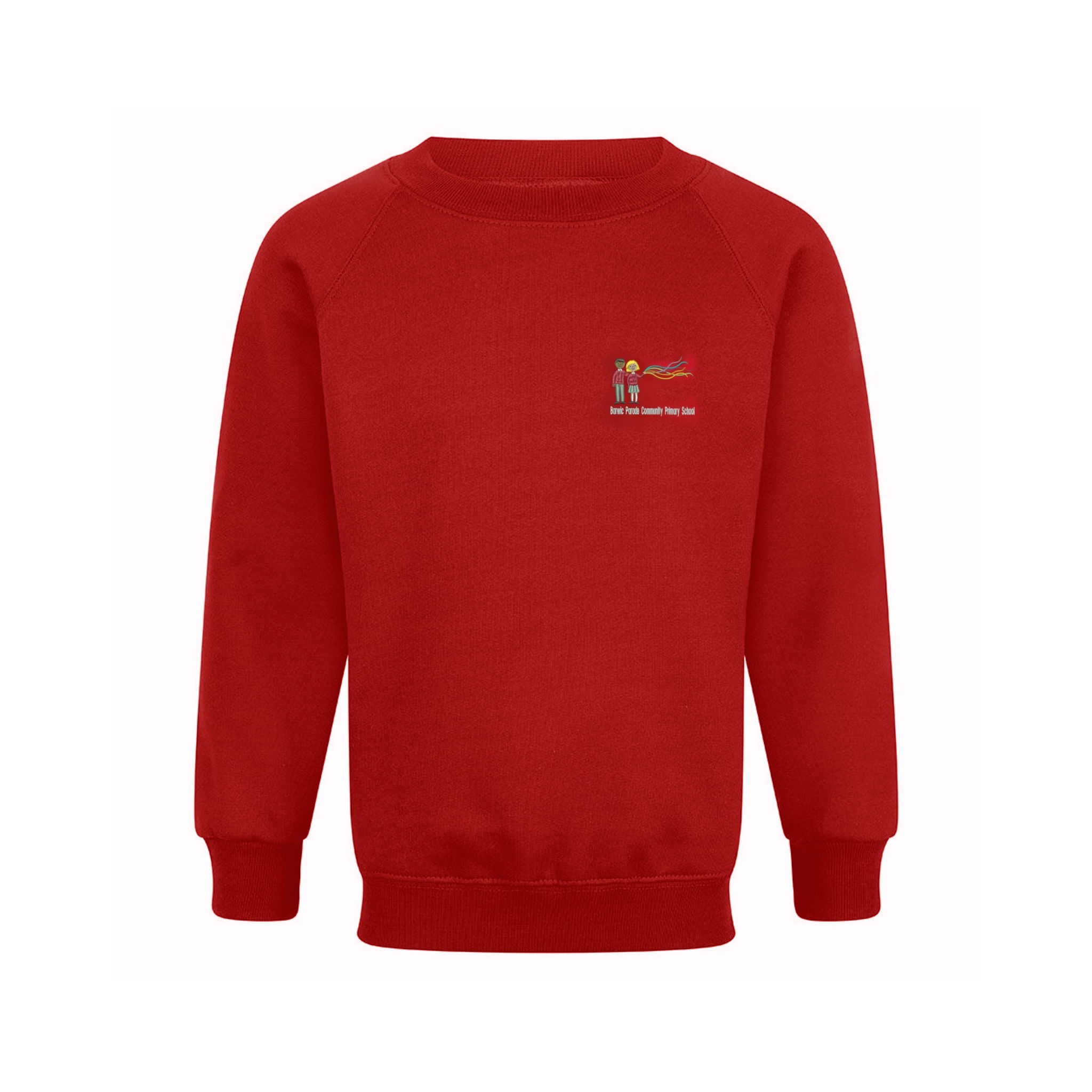 Red Sweatshirt Barwic Parade Community Primary School Uniform