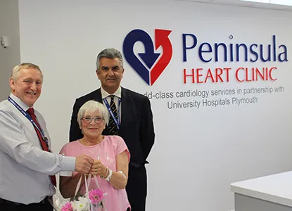First Patient at Peninsula Heart Clinic