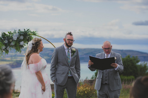 Bride and Groom during ceremony, Jo-Anna Billington Wedding Photographer Yorkshire