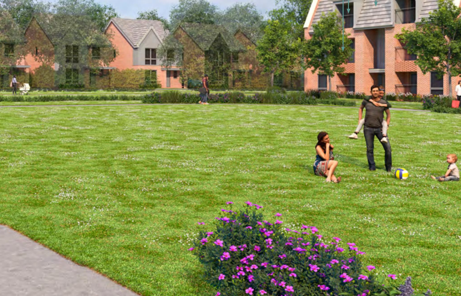 High Wycombe Buckinghamshire New Build Housing Green Aspect