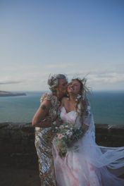 Bride and Mum embrace, Jo-Anna Billington Wedding Photographer Yorkshire