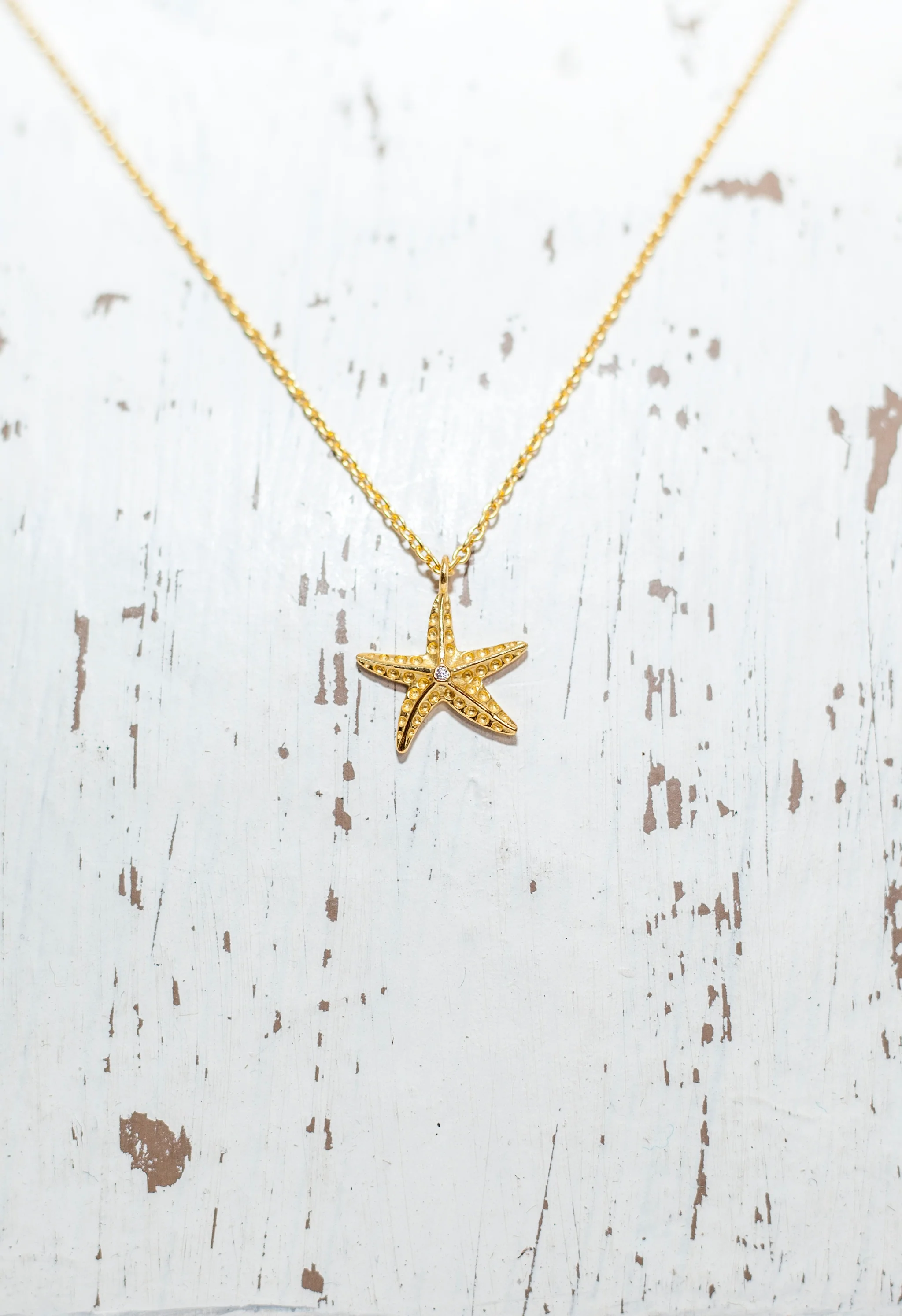 Pink Lemons Boutique - Gold Vermeil Starfish Necklace
