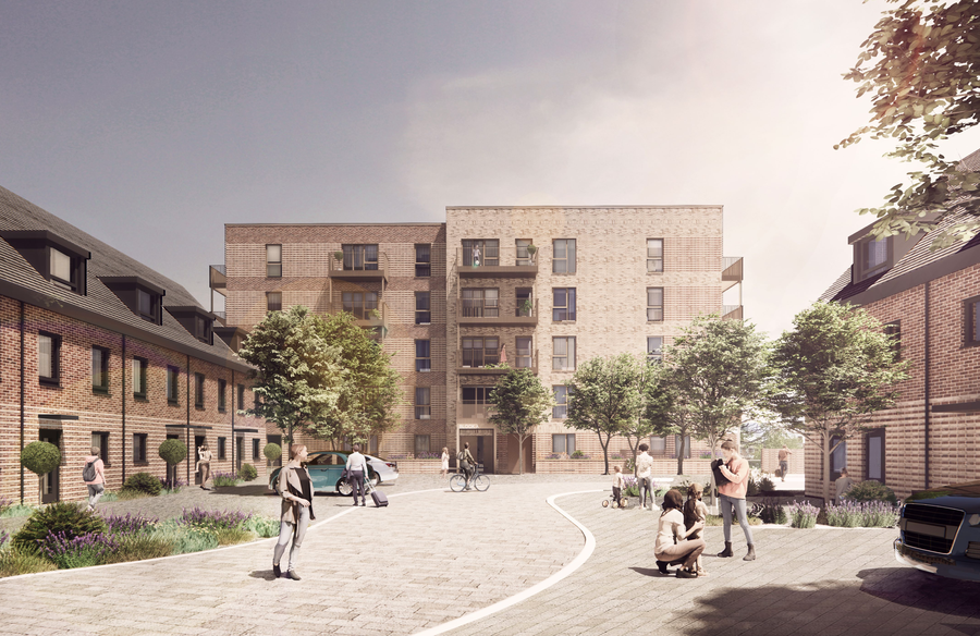 Romford London New Build Housing Central Square