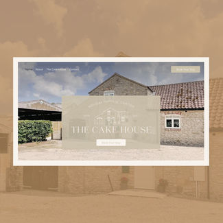 The Cake House branding and website design