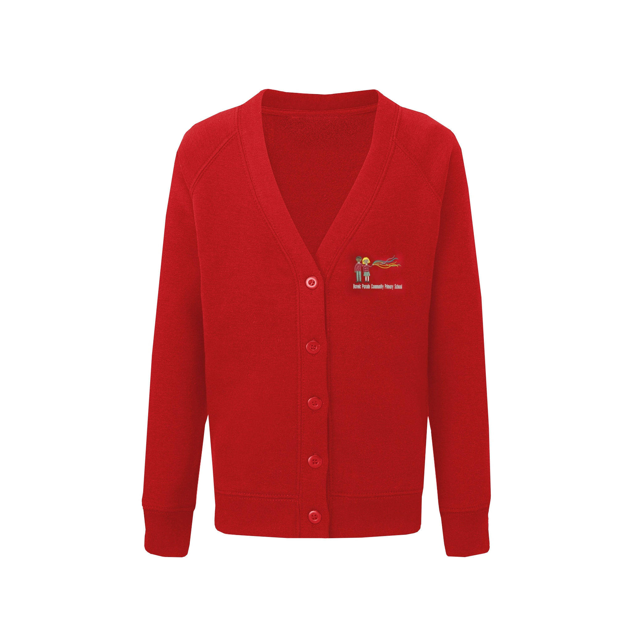 Red Cardigan Barwic Parade Community Primary School Uniform