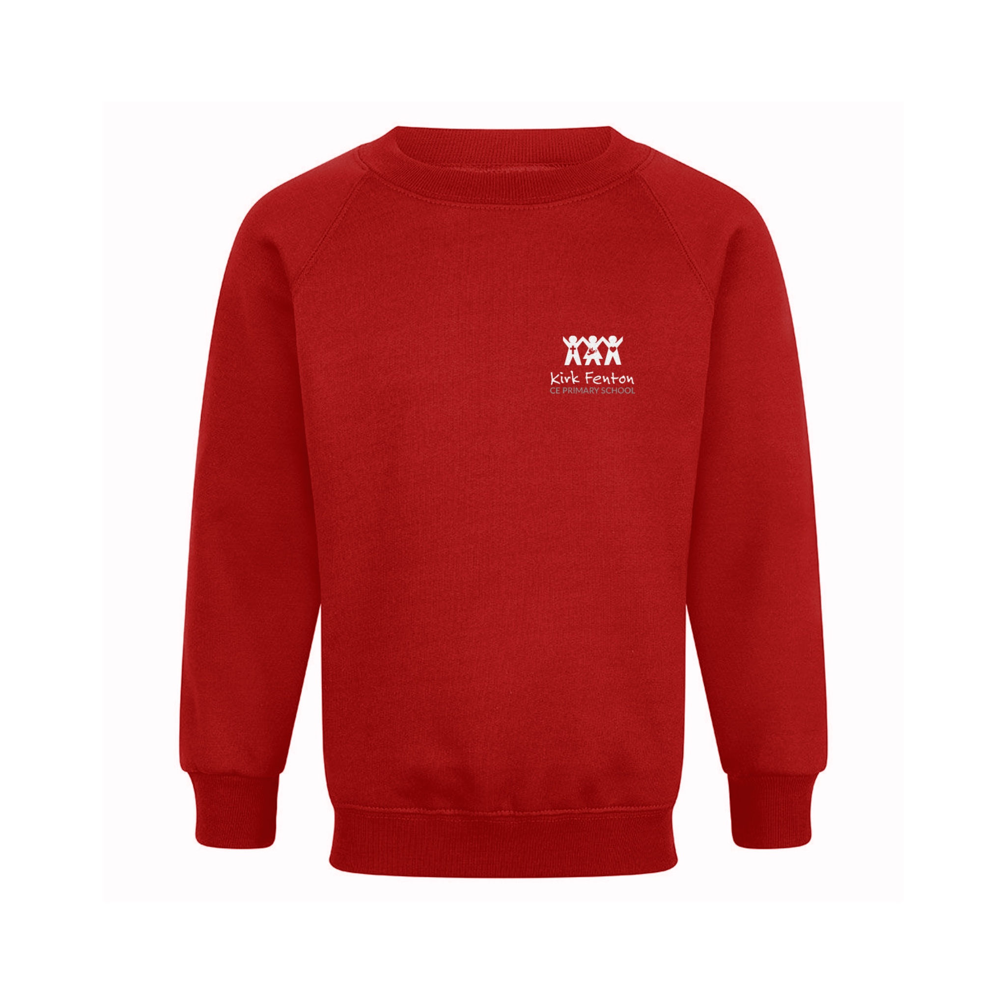 Red Sweatshirt Kirk Fenton CE Primary School Uniform
