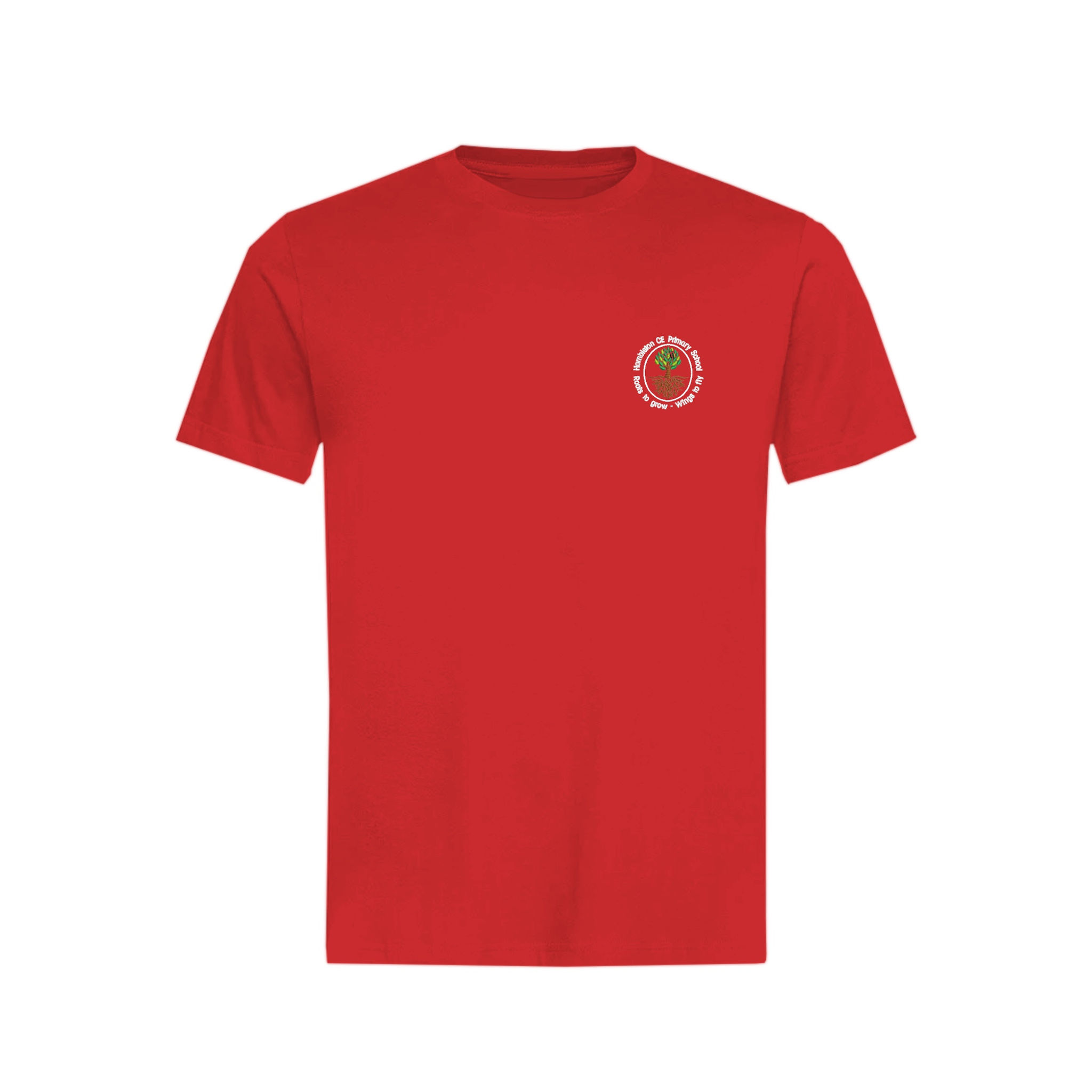 Red T-Shirt Hambleton CE Primary School Uniform