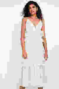 tiered ruffle dress bridal bride wedding gown