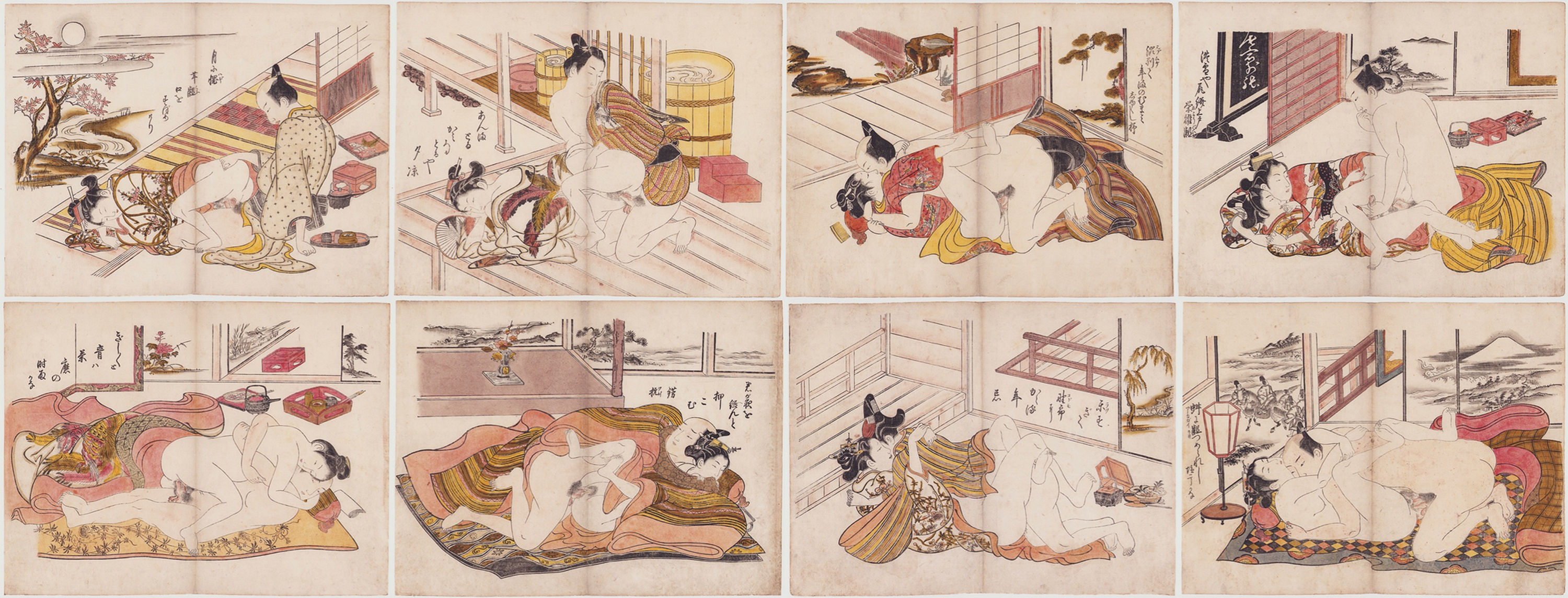 奥村政信/染色のやま閨の雛形(sold)