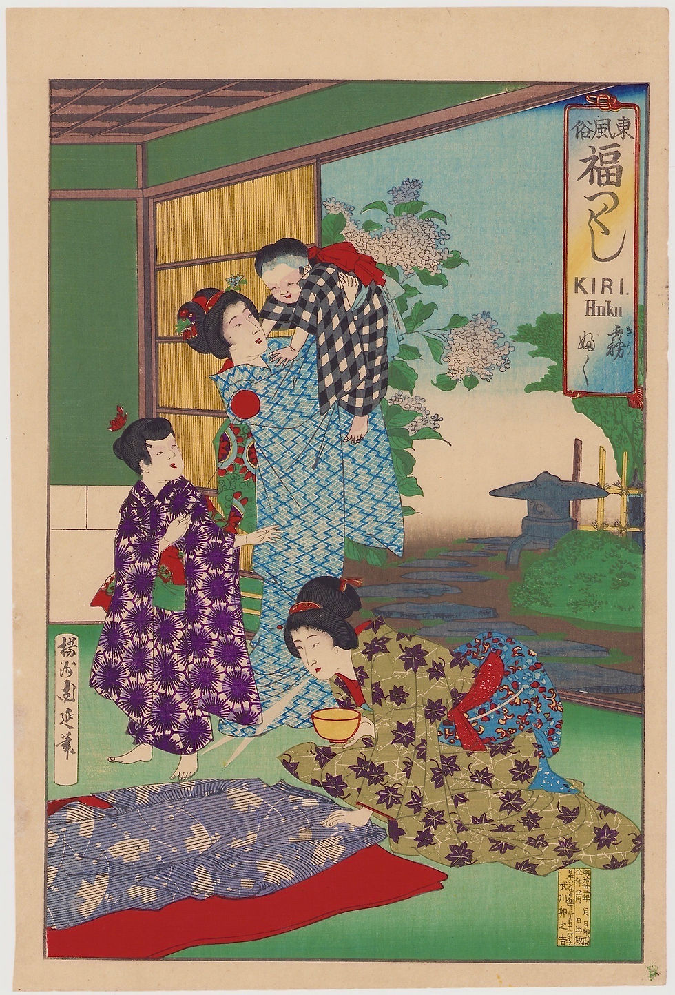 周延/東風俗福つくし 霧ふく(sold)