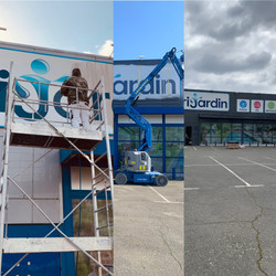 Chantier bardage irrijardin Saint Alban