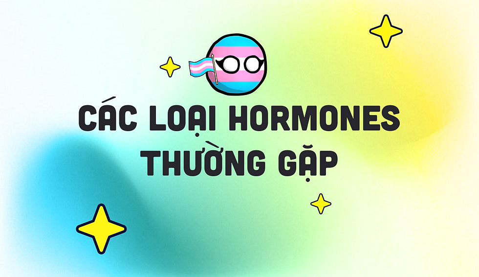 Các loại hormones Testosterone chuyển giới thường gặp