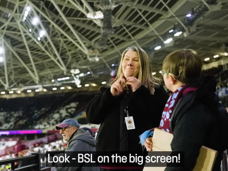 TNT Sports "Sign Up to Football" film our Match Day BSL provision