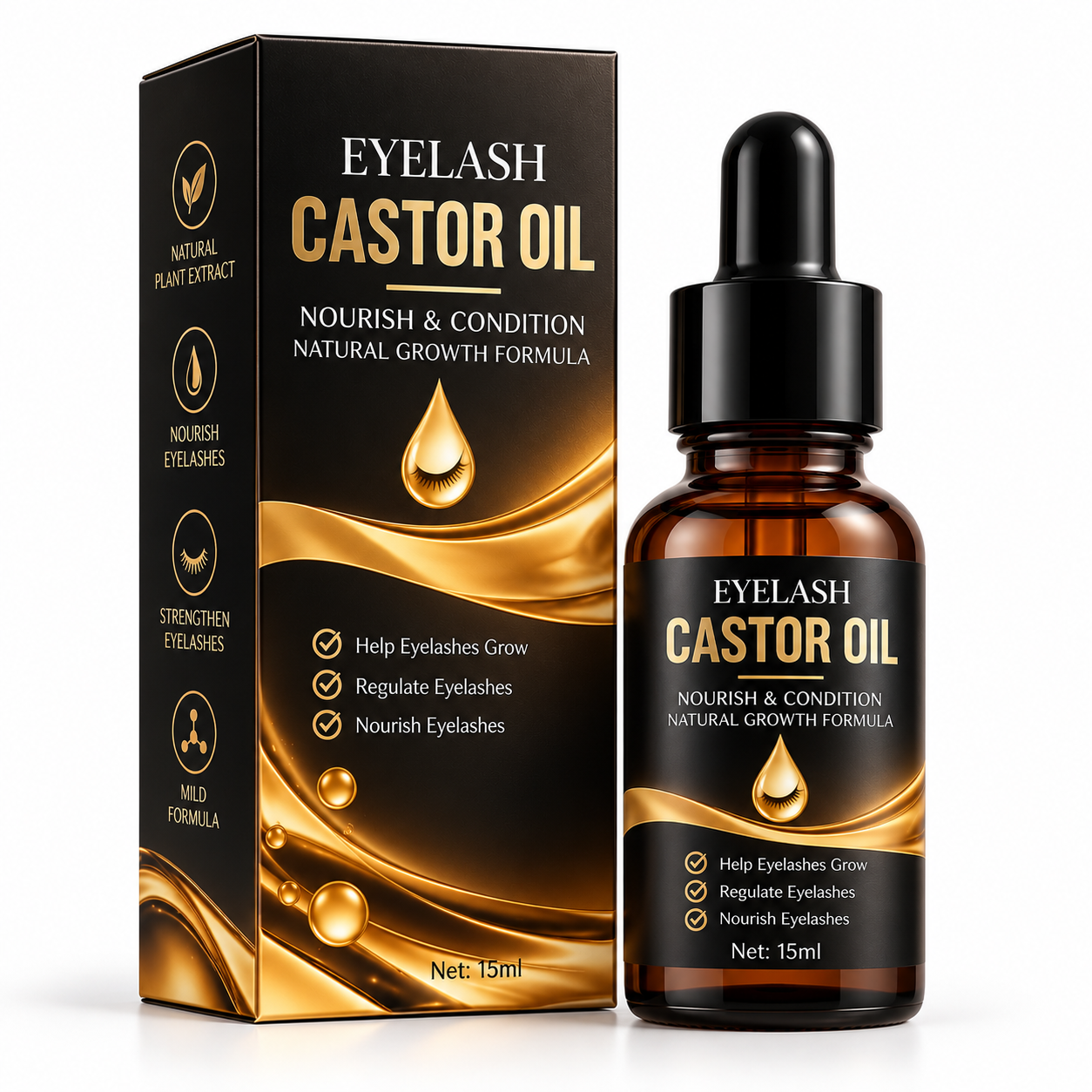 Castor Oil for Eyelashes (15ml)