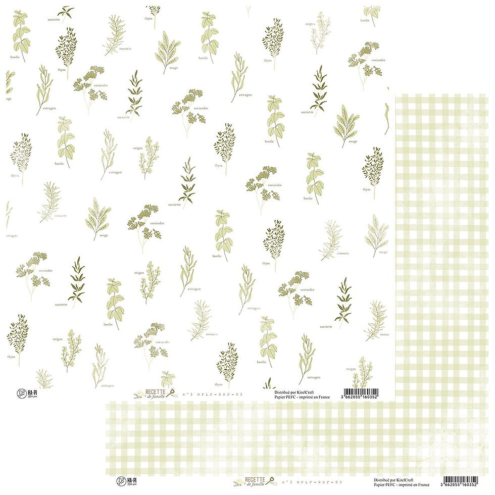 Miniaturbild: Collection papiers HA.PI LITTLE FOX Recette de famille