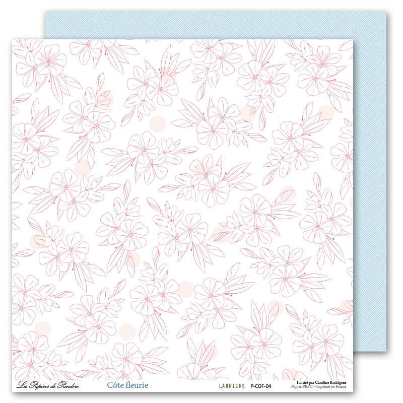 Miniature : Collection papiers - Côte fleurie - LES PAPIERS DE PANDORE