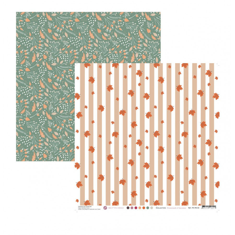 Miniature : Collection papiers Promenade d'Automne  - Mes Ptits Ciseaux