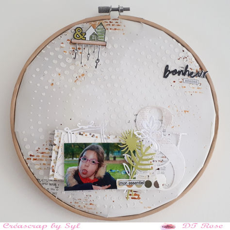 Déco avec un cercle à broder