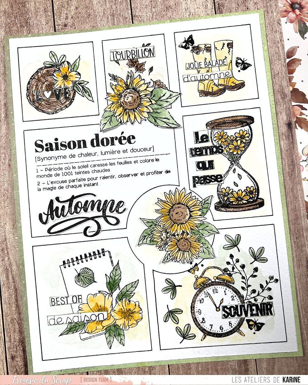 Miniaturbild: Tampons clears Saison dorée LES ATELIERS DE KARINE- Made with love