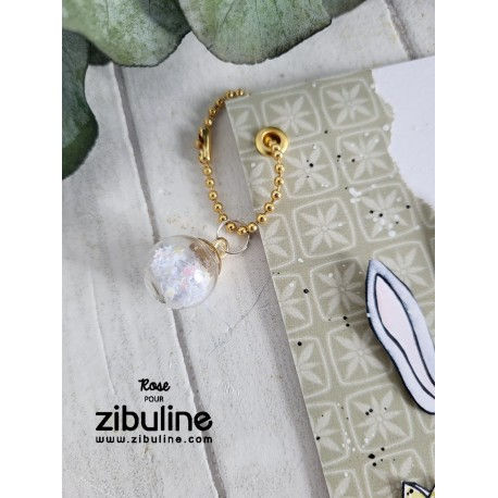 Miniaturbild: Boule en verre étoiles roses pâles - Zibuline