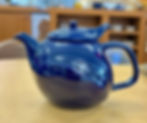 Chirpy tea pot on counter