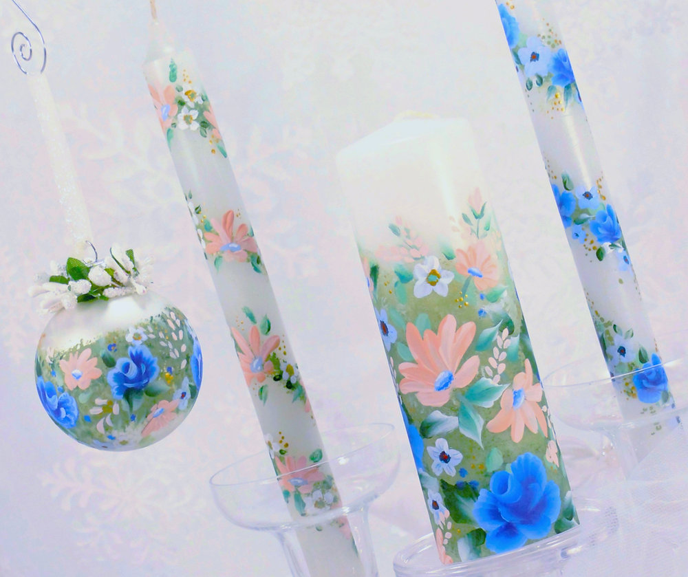 How to Create Custom Unity Candles That WowPainted Snowflakes