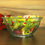 Miniatura: Holly Berry and Pine Painted Bowl, glass,